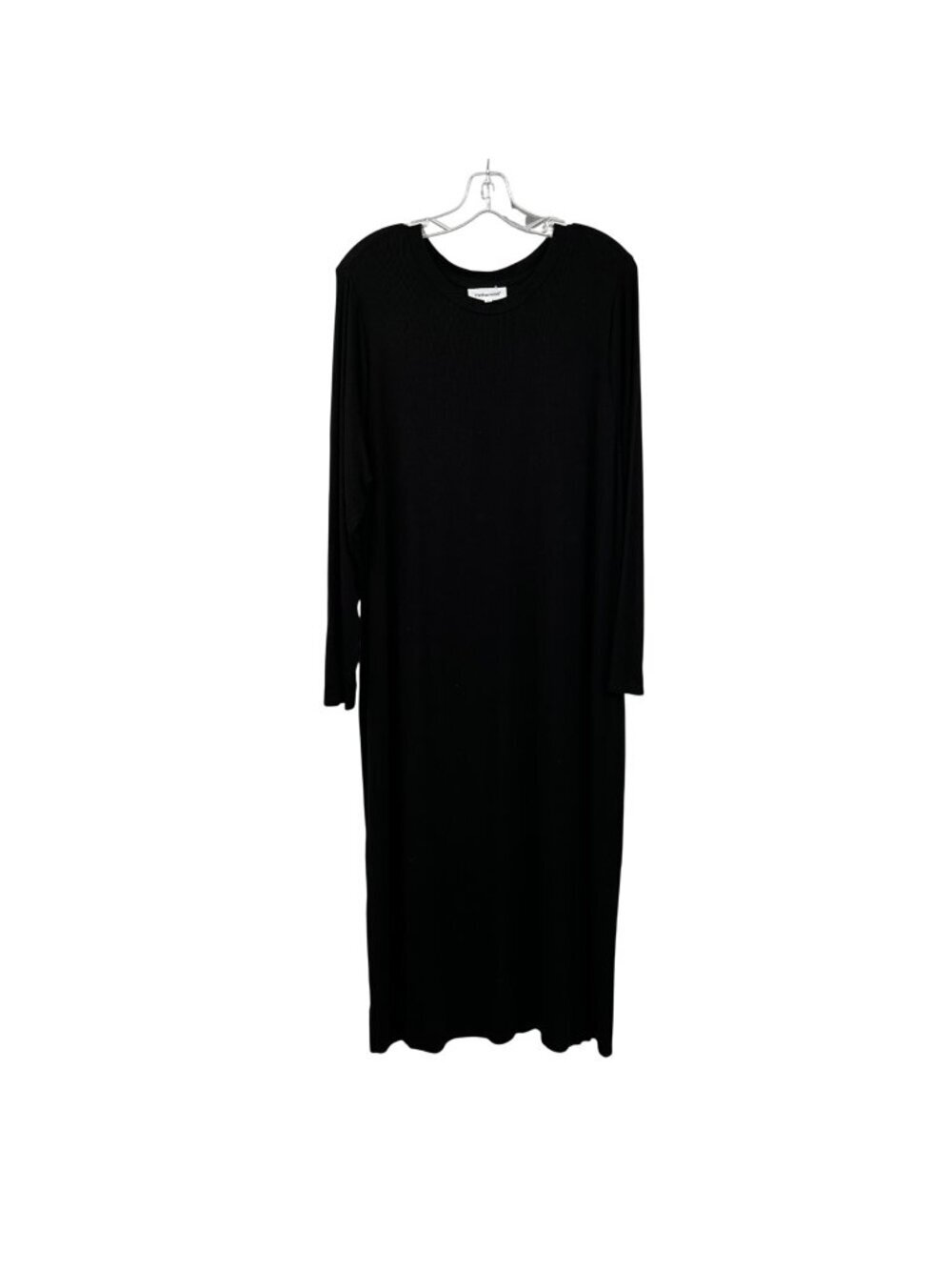 Motherhood Maternity Maxi Dress Long Sleeve Slits Black Size XXL